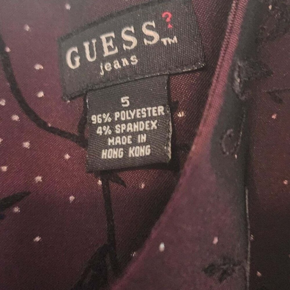 GUESS JEANS Vintage Iridescent Cocktail Dress Size 5 - Picture 3 of 8